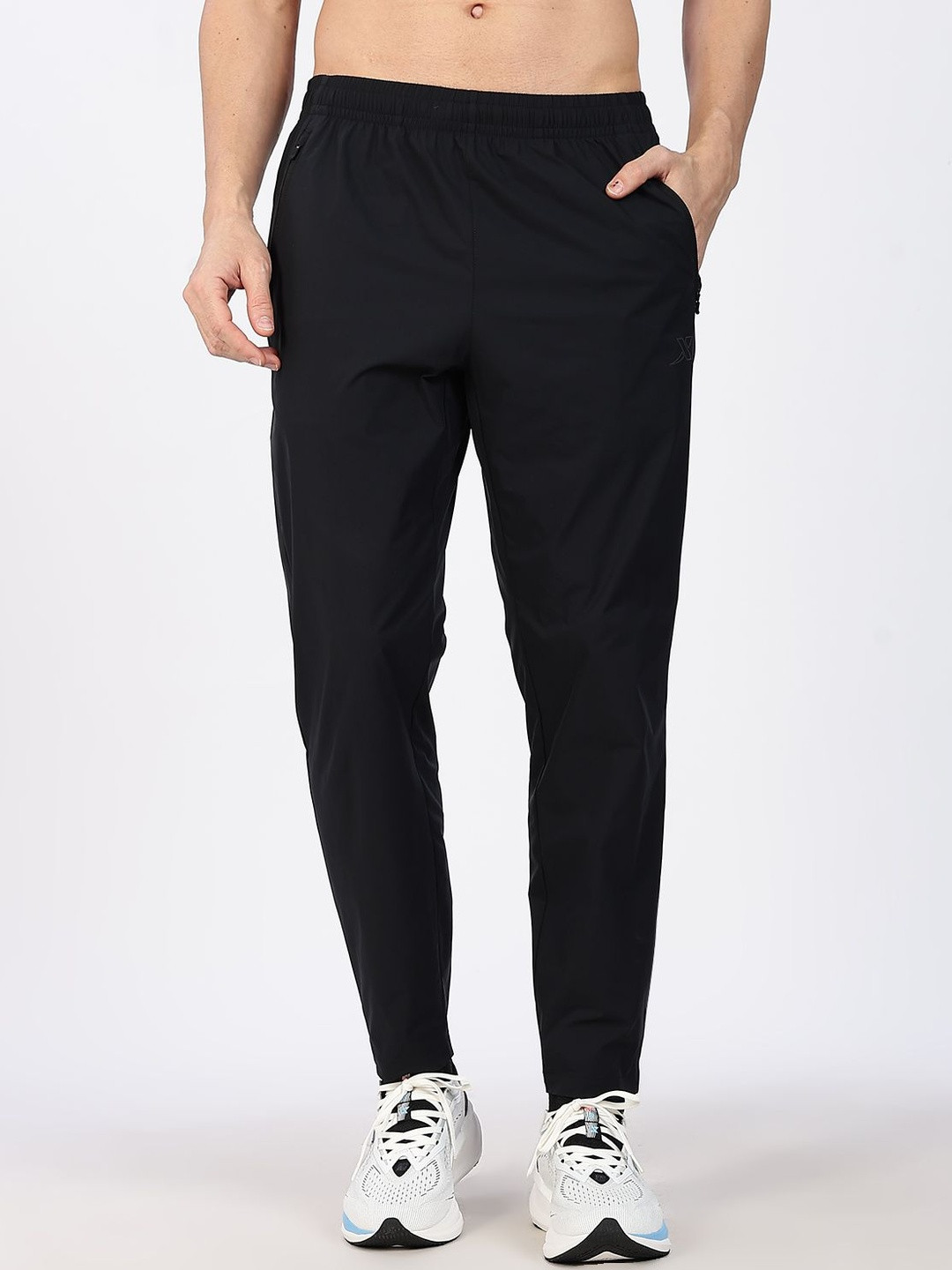 Xtep Men Mid-Rise Quick Dry Moisture Wick Running Regular Fit Track Pants
