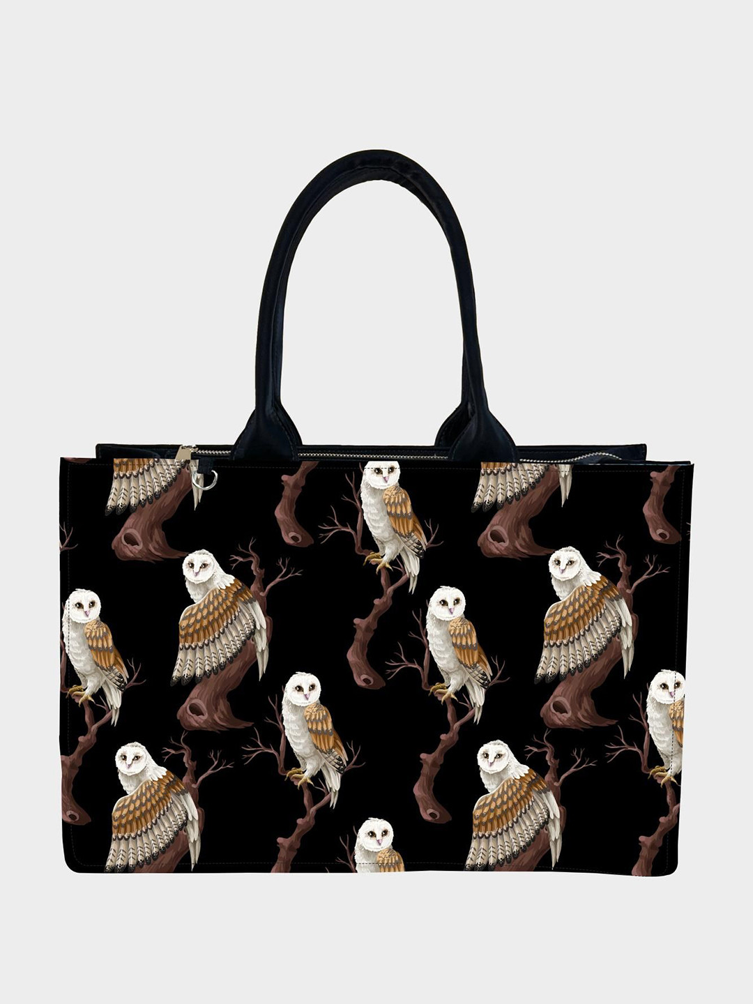 IN VOGUISH Printed Shopper Tote Bag with Tasselled