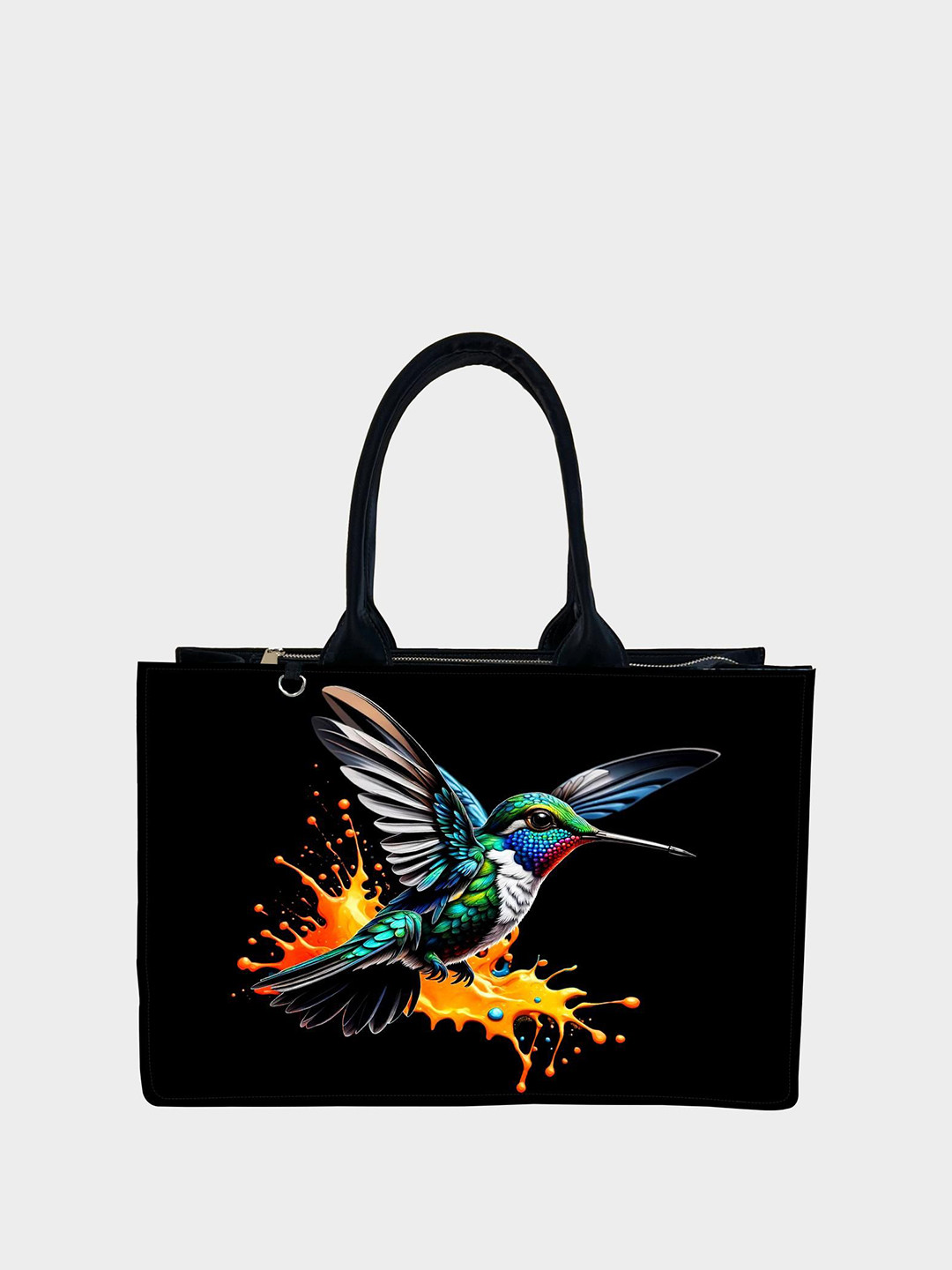 IN VOGUISH Printed Shopper Tote Bag with Tasselled
