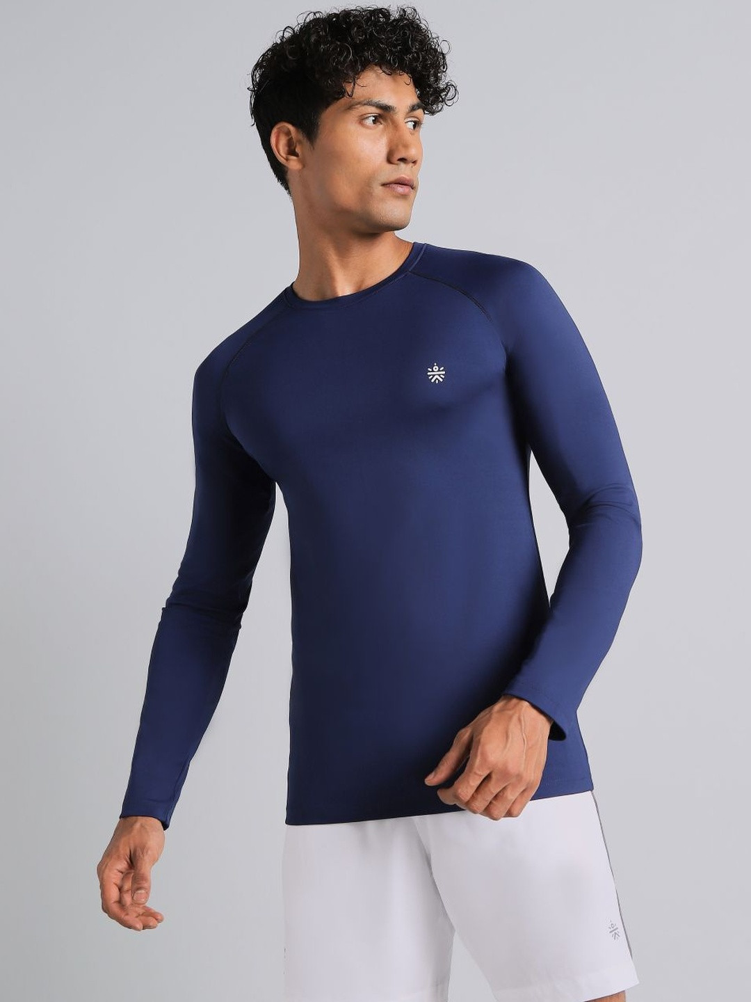 CULT Men's Navy Build Up Performance Recycled Poly T-shirt