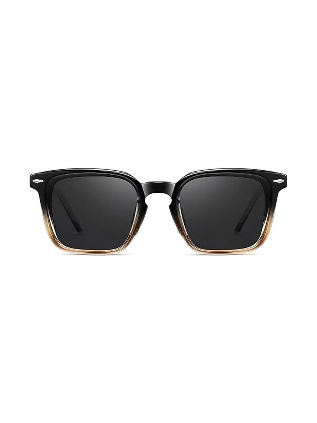 AUGEN Men Black Lens & Black Square Sunglasses with UV Protected Lens