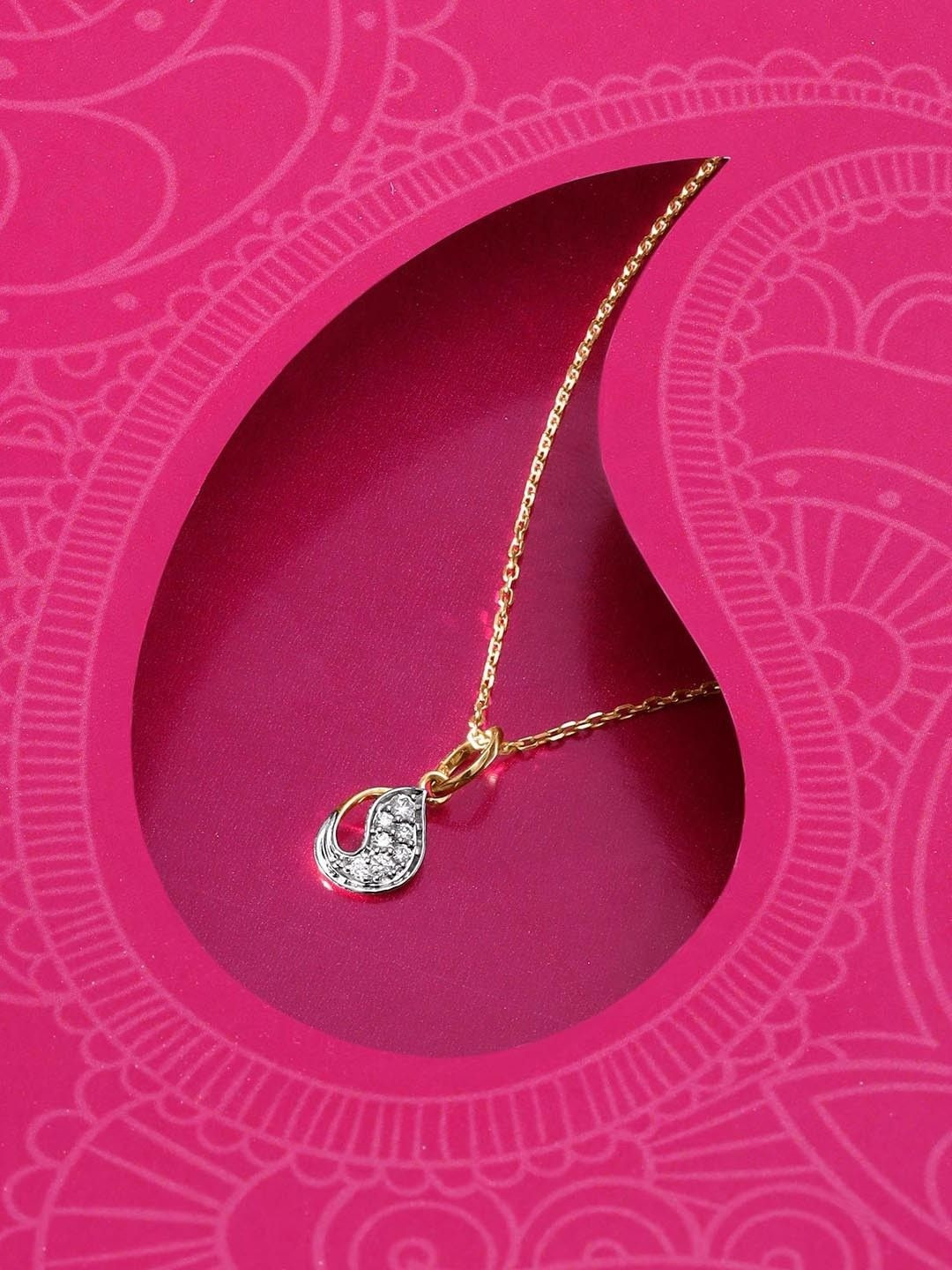 Mia By Tanishq Women 14Kt Gold Aura With 0.08  Carat Natural Diamond - 0.446 g