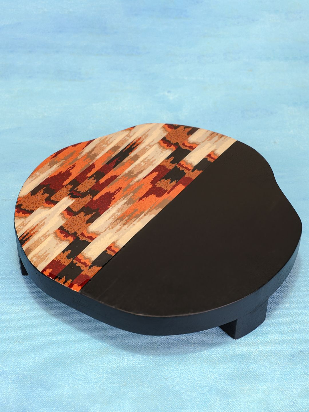 Ireka Homes Chitram Black And Brown Wooden Trivet