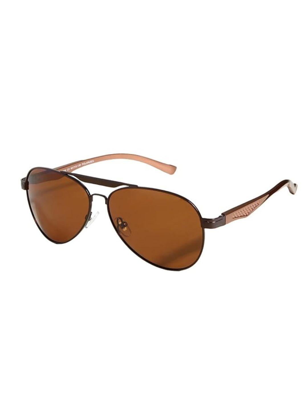 goglassic Men Aviator Sunglasses with Polarised and UV Protected BS 80508-Full-Brown