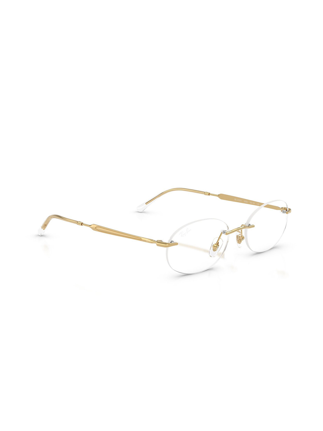 Ray-Ban Unisex Rimless Oval Frame With Soft Pouch