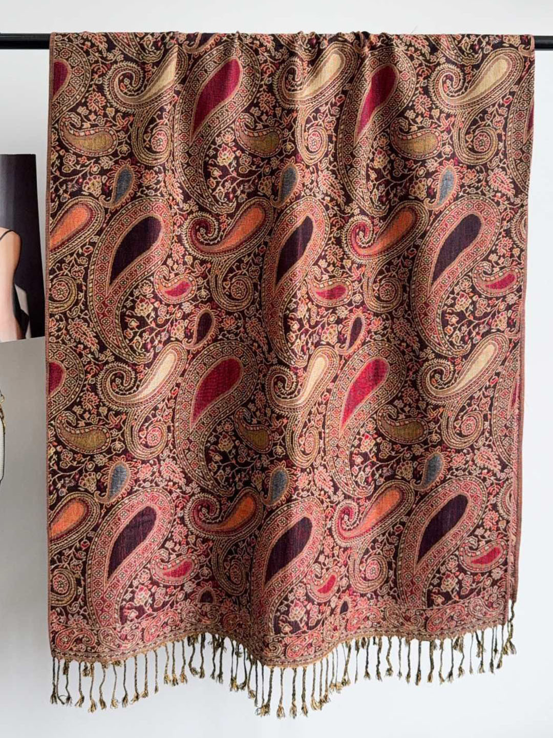 CrossKulture Women Printed Jacquard Scarf