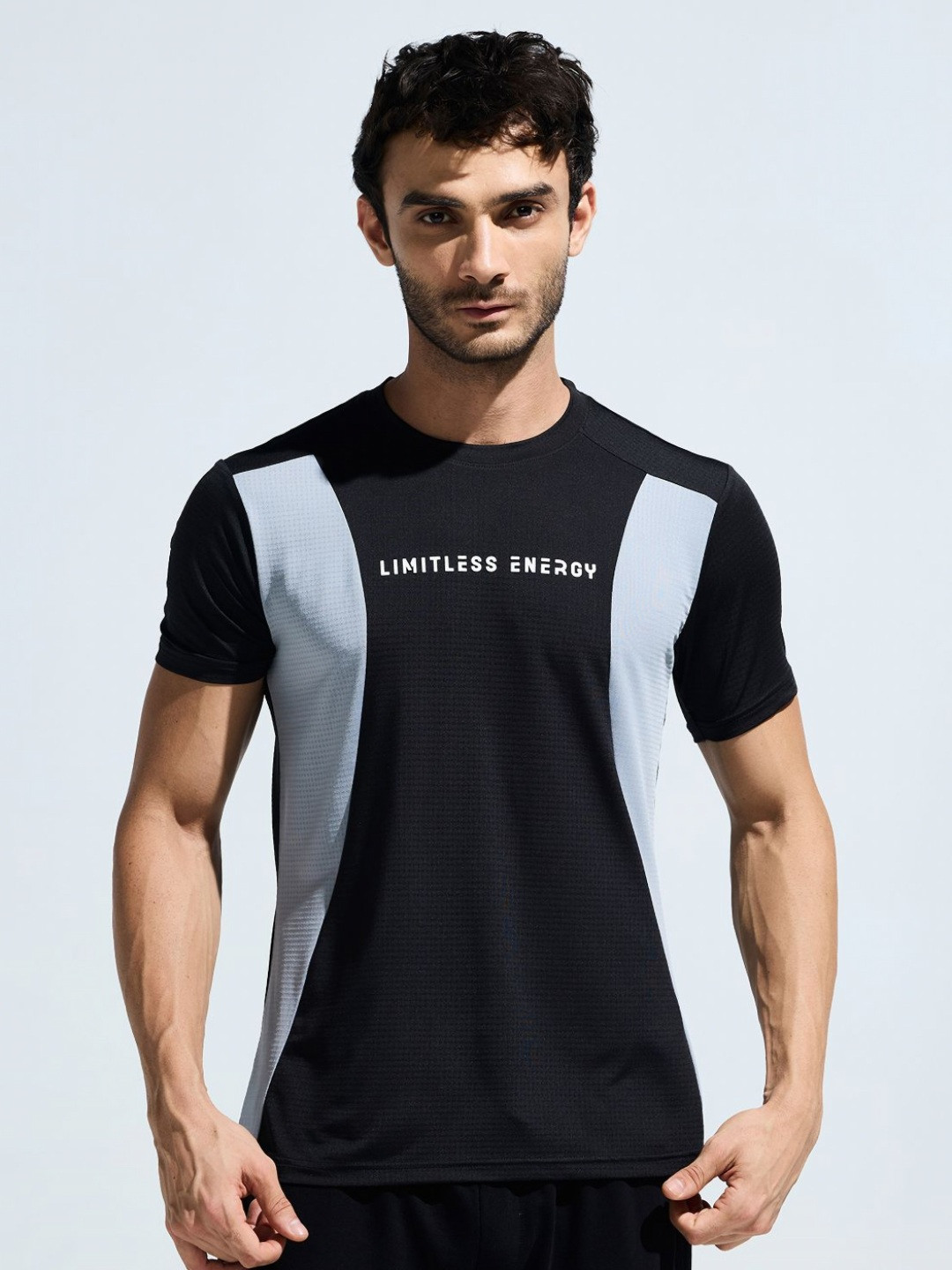 DOMIN8 Men Supersoft Cut and Sew Breathable T-Shirt with HD Chest Print