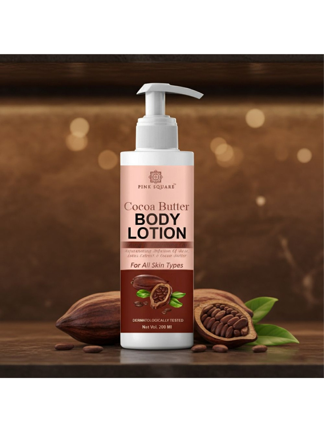 Pink Square Deep Nourishing Cocoa Butter Body Lotion - 200 ml