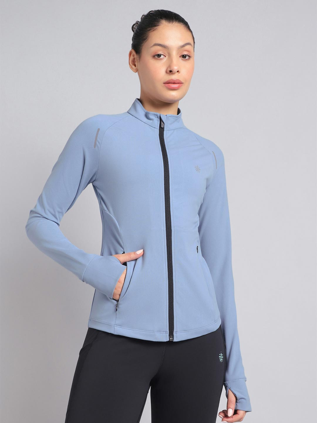 CULT Women's Blue Performance Training Essential COMFlex Jacket