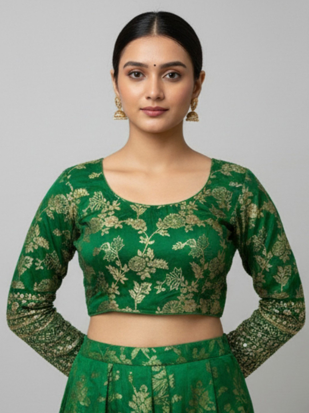 RAGHUVEER CREATION Embroidered Saree Blouse
