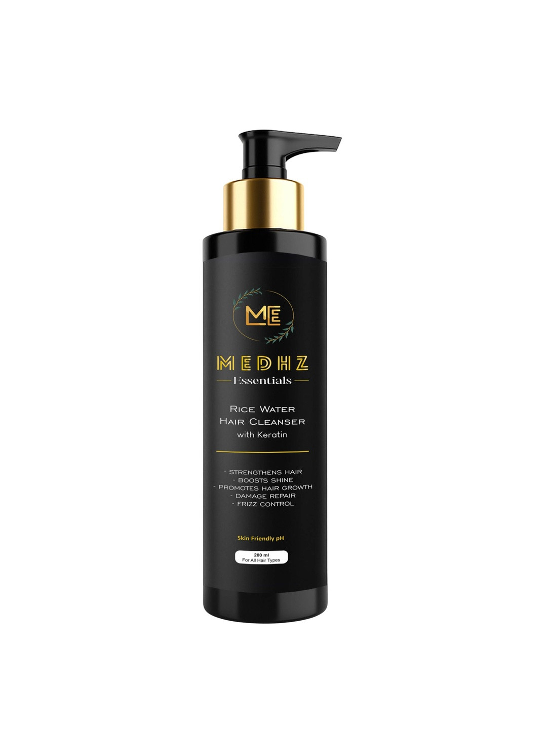MEDHZ Essentials Rice Water Hair Cleanser With Keratin- 200 ml