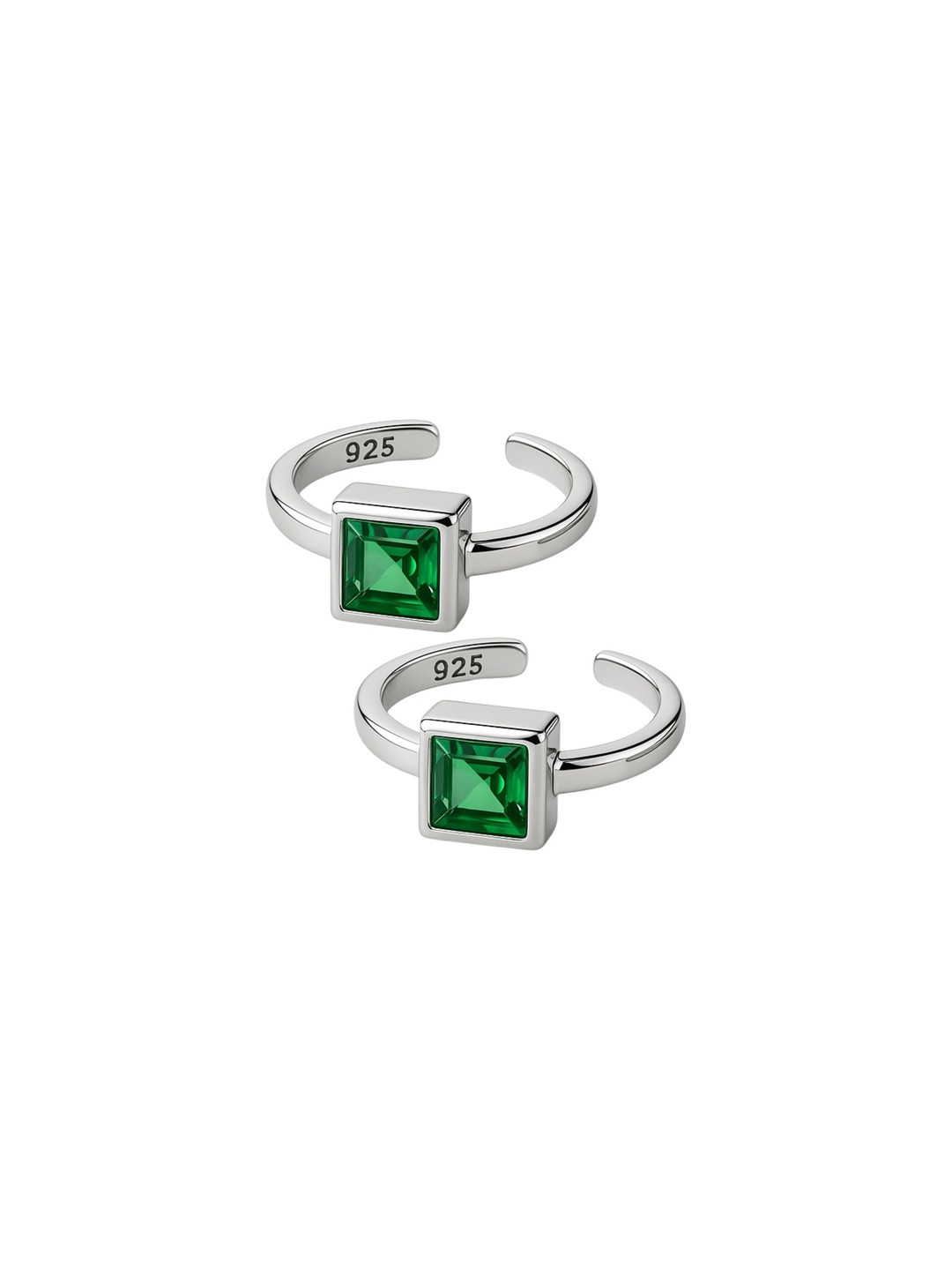 Darshraj Women Sterling Silver Stone Studded Toe Ring