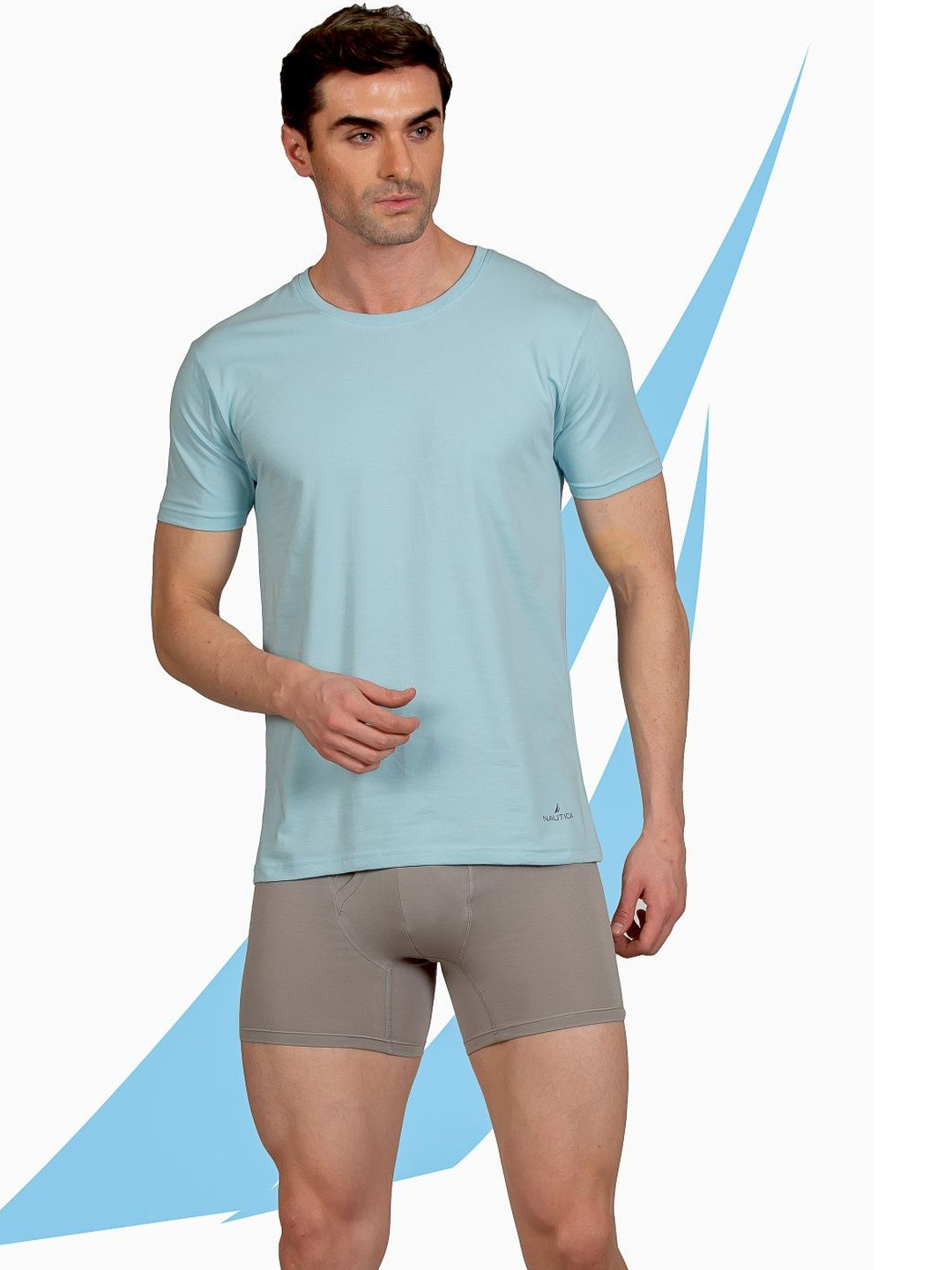 Nautica Men Pack of 2 Round Neck Lounge T-Shirts