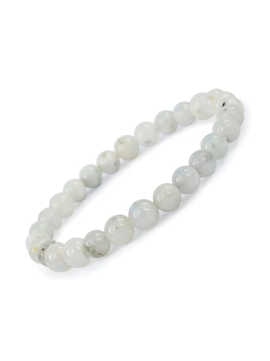 Bhagya G Stainless Steel Artificial Beaded Elasticated Bracelet