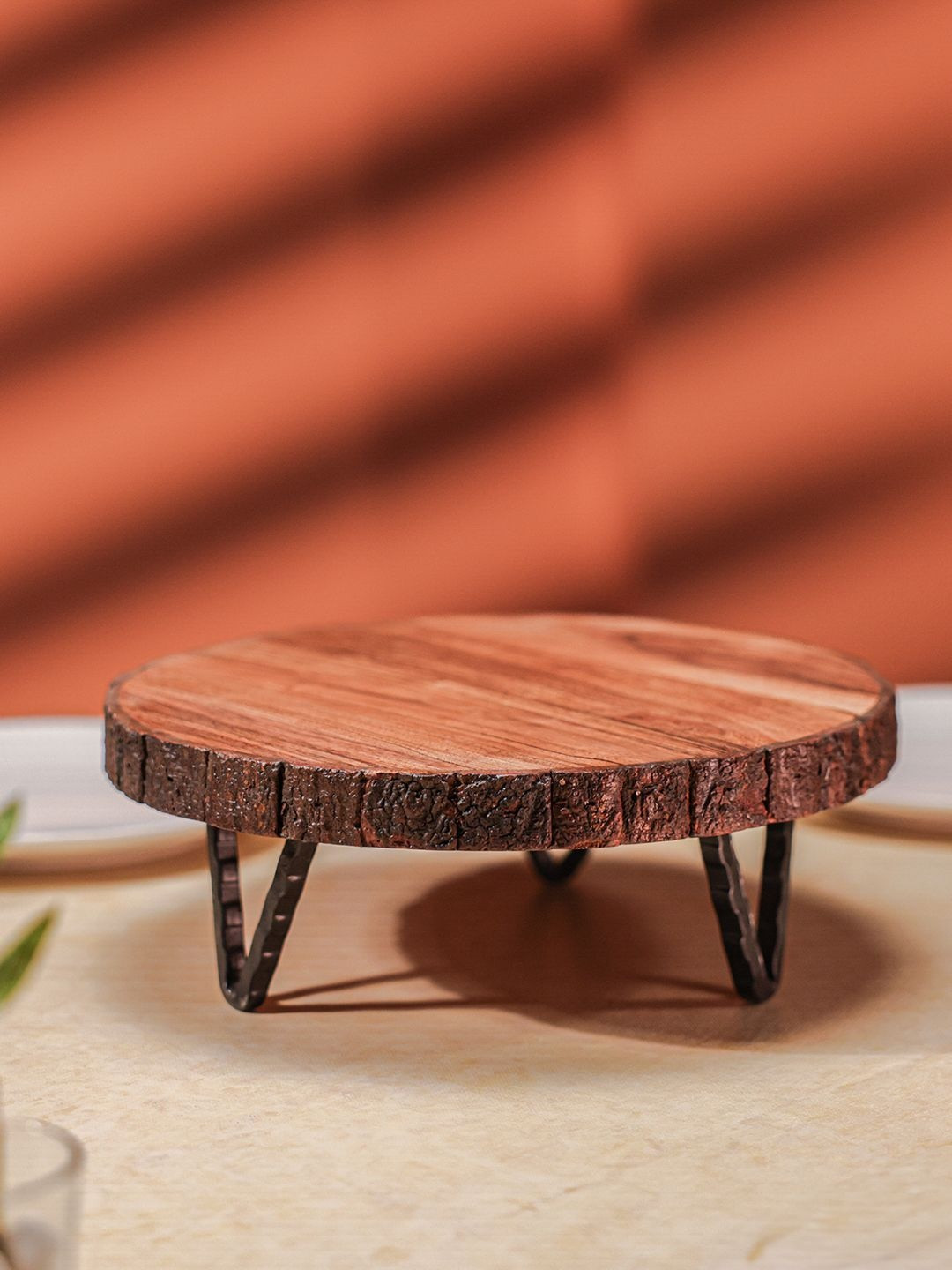 Ireka Homes Vriksha Brown Wooden Trivet