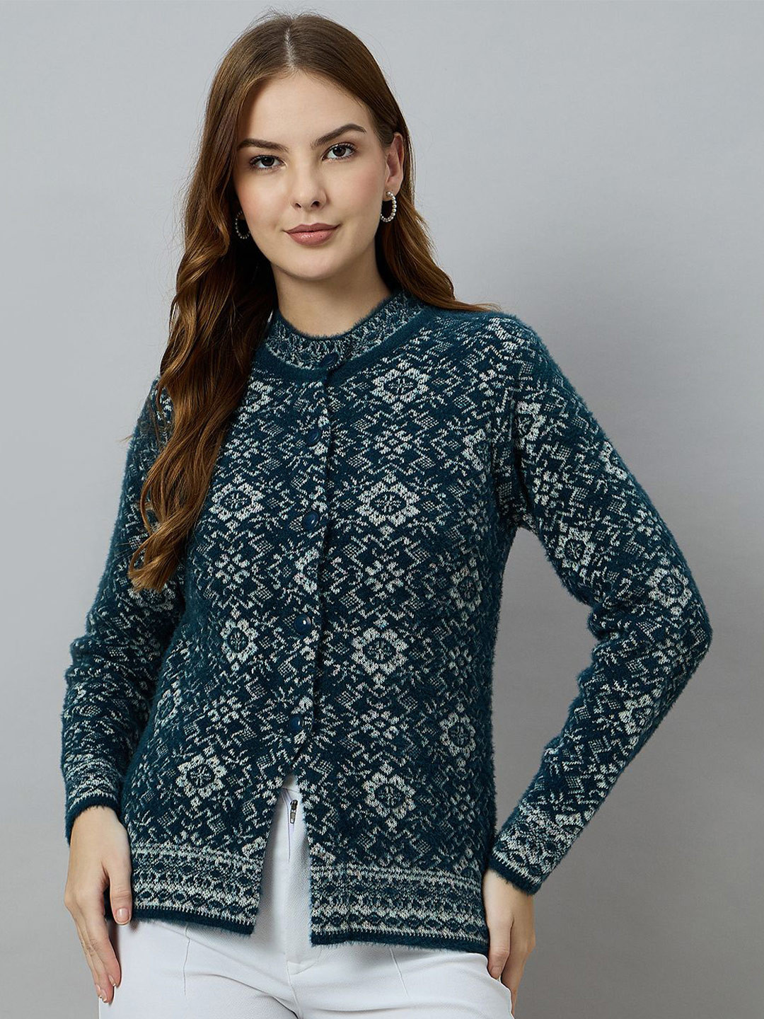 Duke Women Floral Cardigan