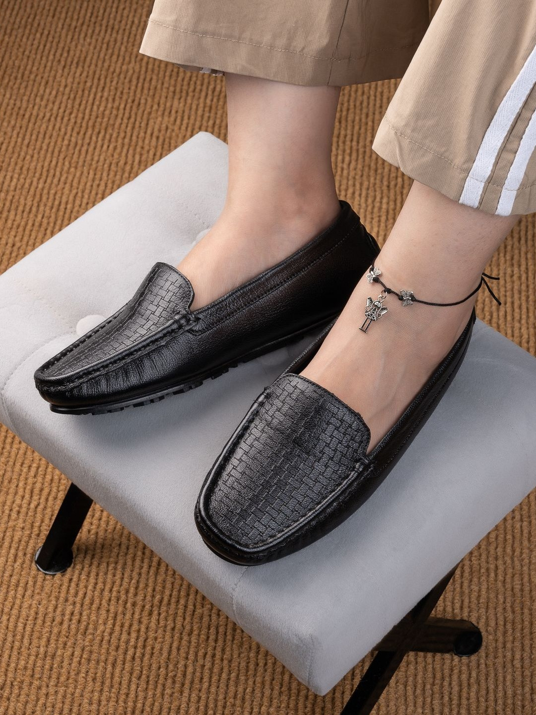 13 Reasons Genuine Leather Black Loafer Casual Shoes For Women