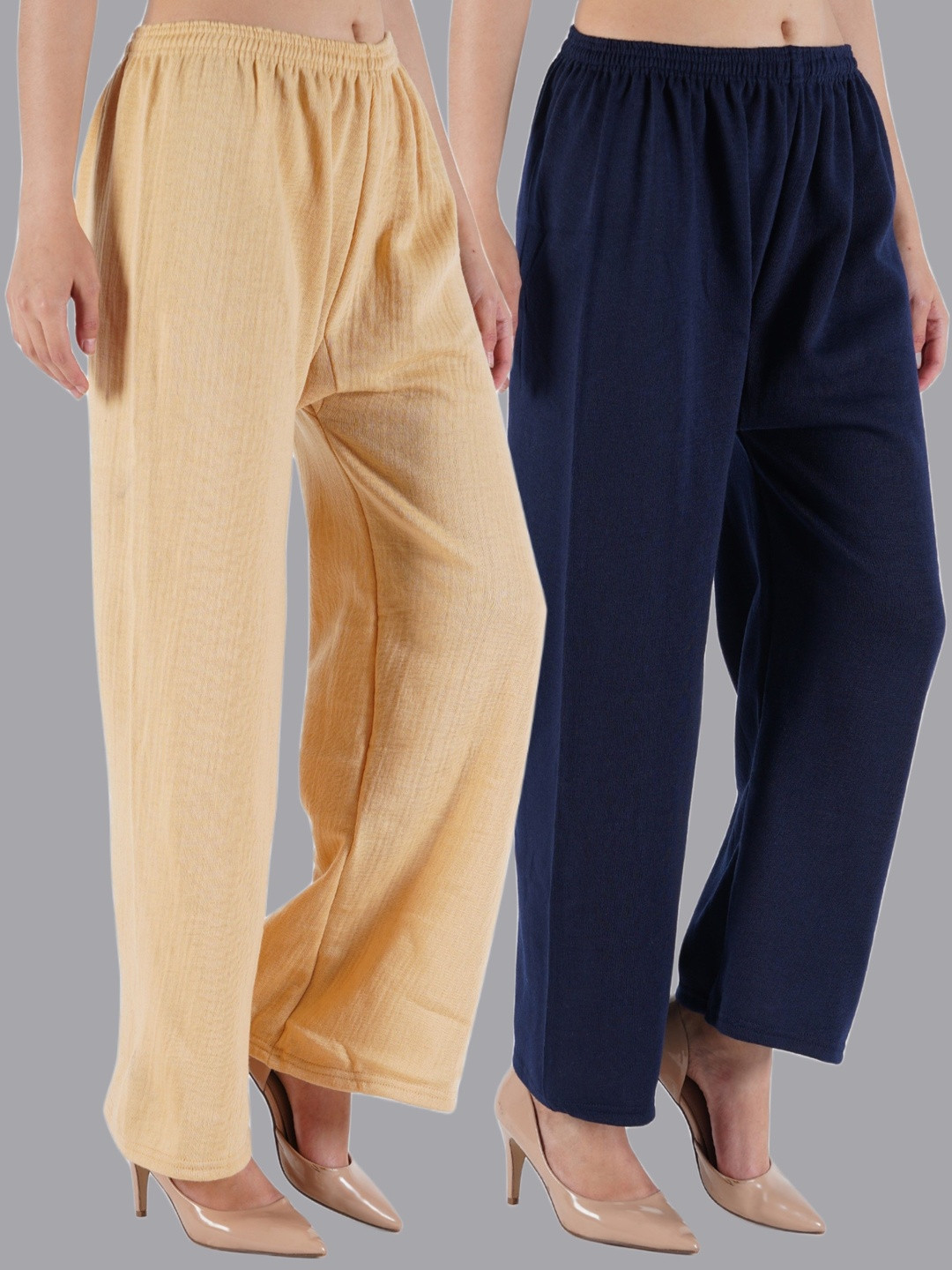 CROWN KING Women Easy Wash Trousers