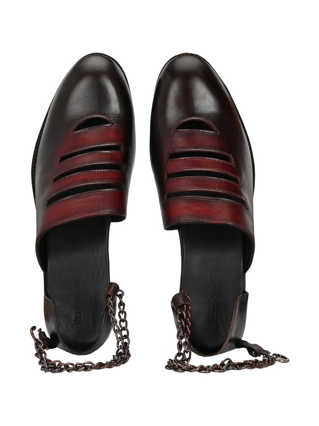 MILLE DOLLARI Men Round Toe Textured Mules
