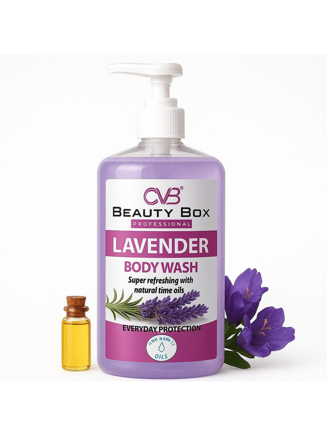 VV BEAUTY BOX Lavender Body Wash With Vitamin E - 500 ml