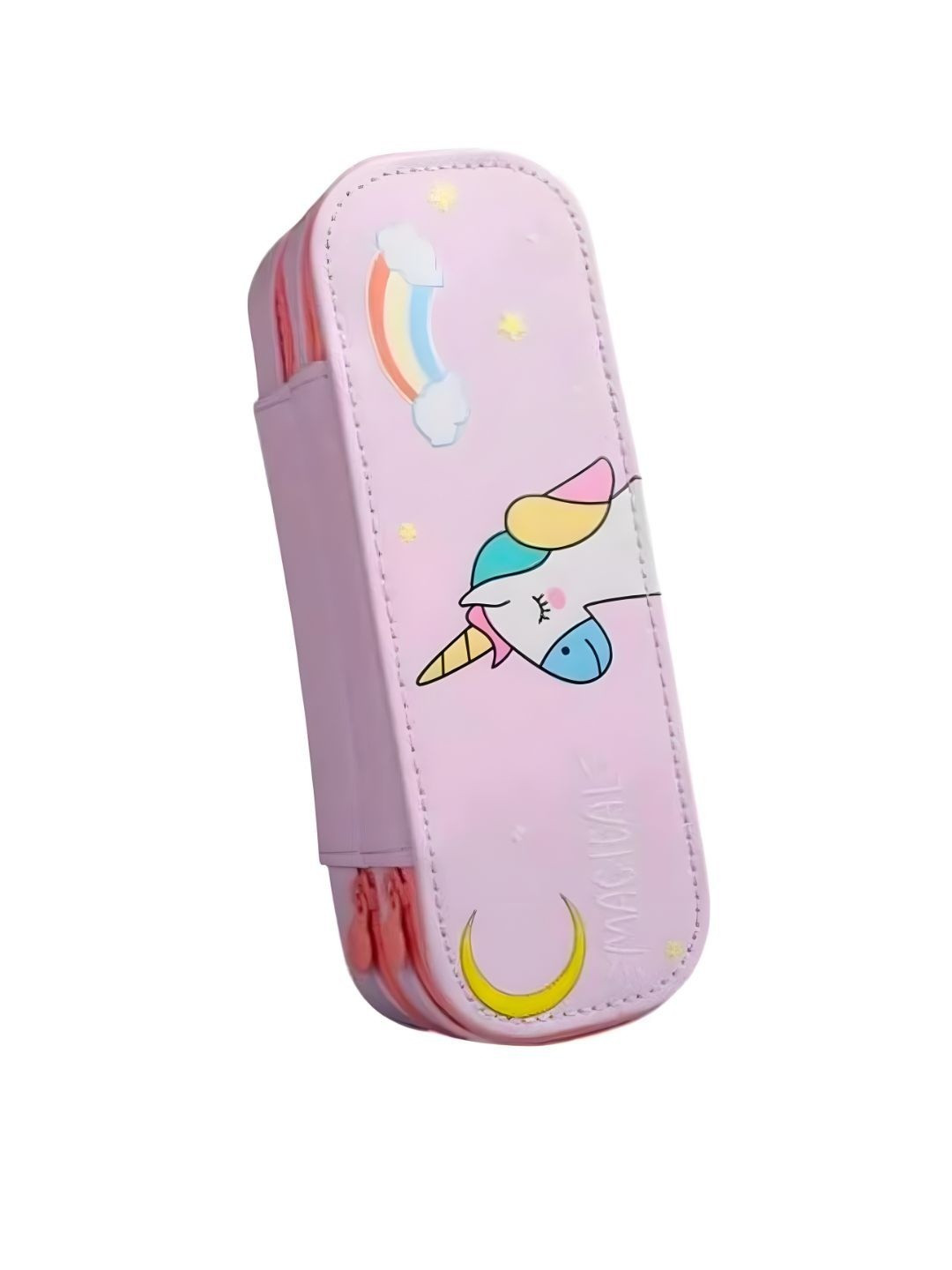YK Kids Unicorn Printed Double Layer Large Capacity Pencil Case