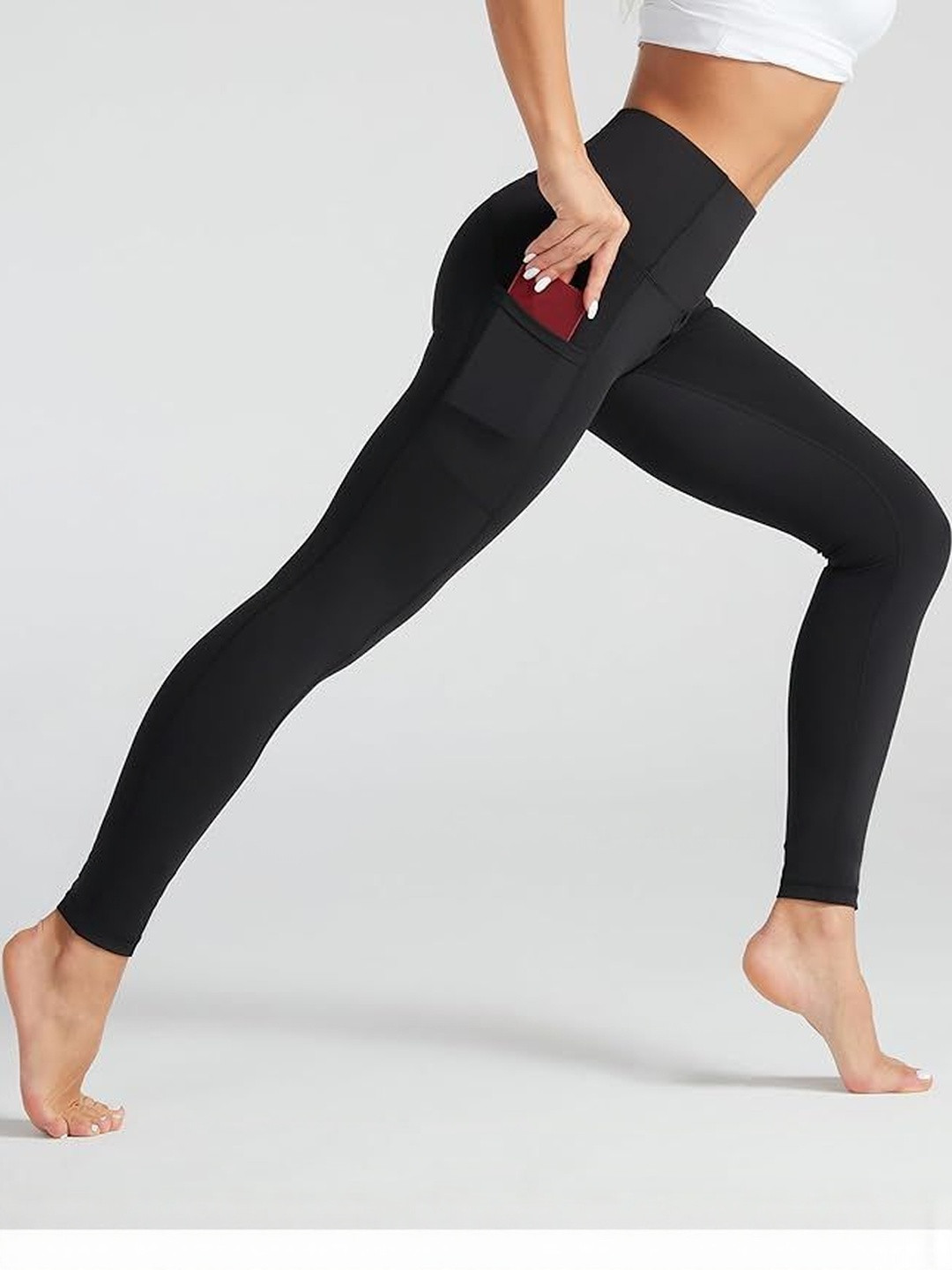 Eleg & Stilance Athletic Tank Top With High-Waist Stretchable Leggings