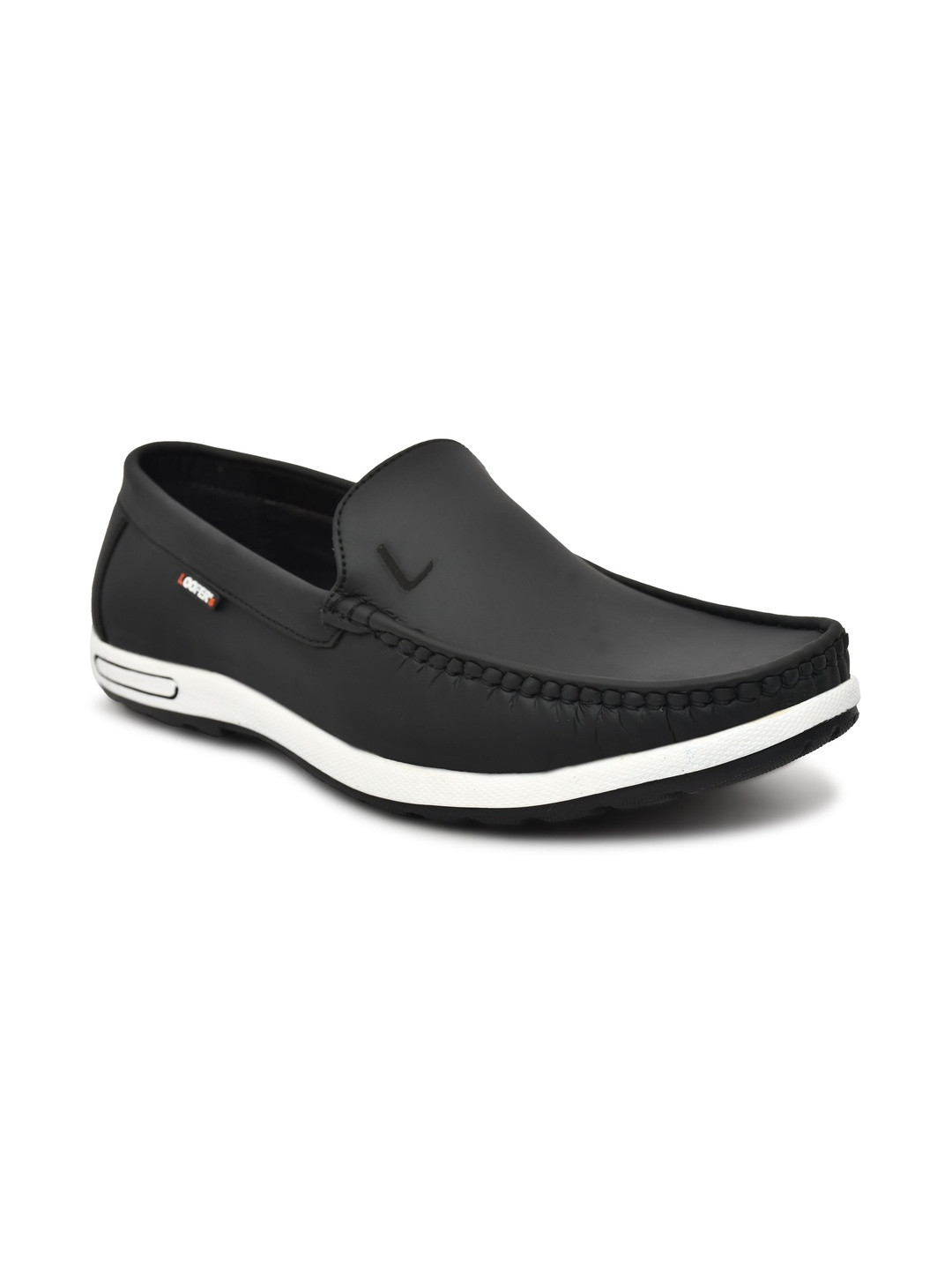 LATWOSCA Men Round Toe Orthotic Friendly Loafers