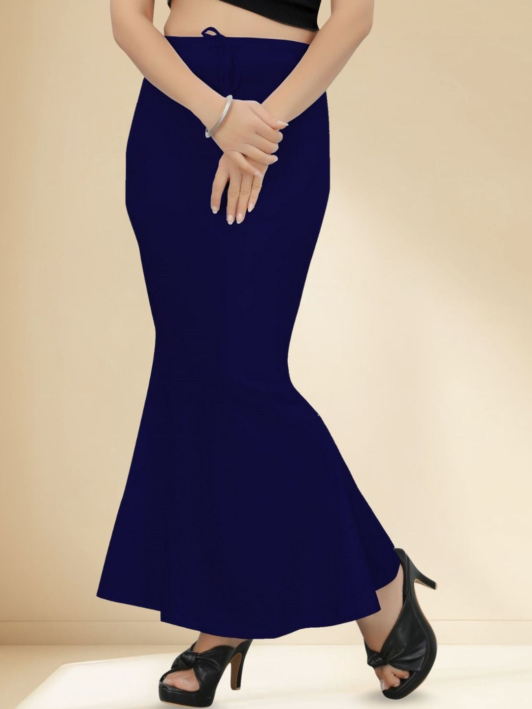 POOJARAN SAREE Women High Rise Mermaid-Fit Stretchable Saree Shapewear