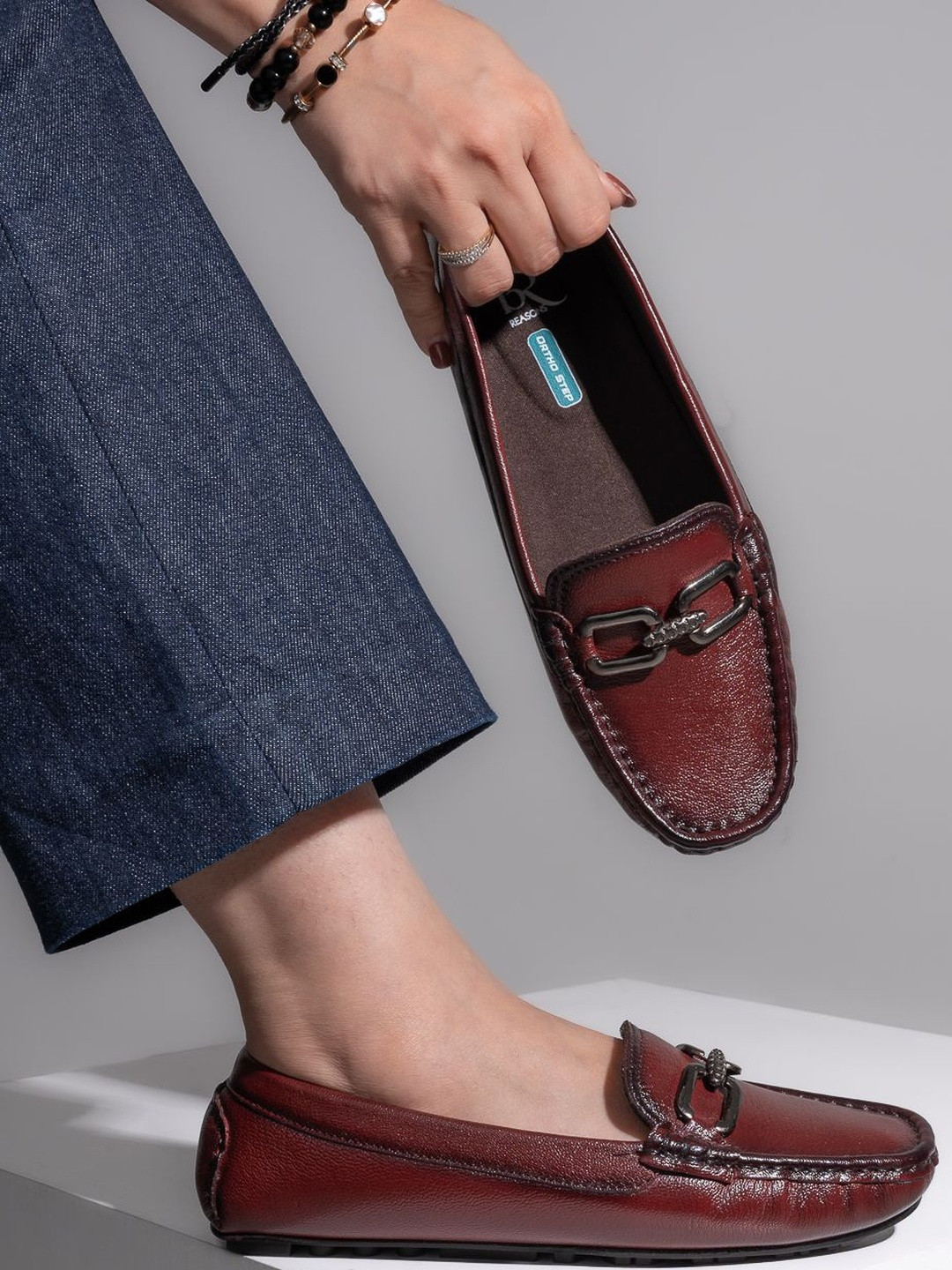 13 Reasons Women Genuine Leather Cherry Loafer Casual Shoes