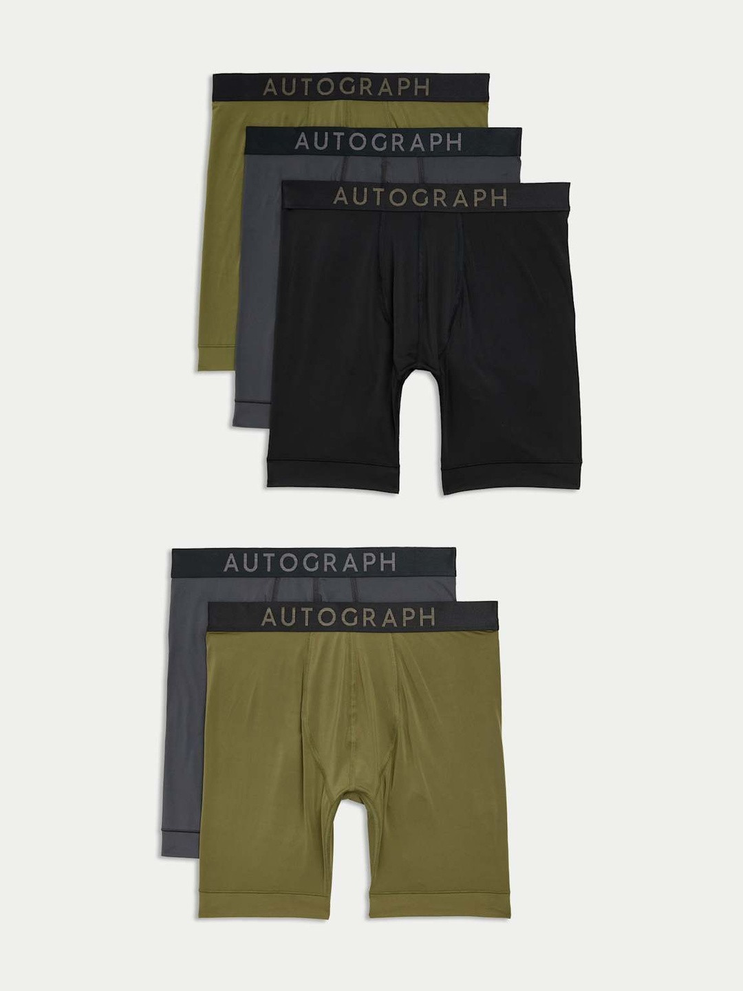 Marks & Spencer Men Pack Of 5 Logo Printed Short Trunk