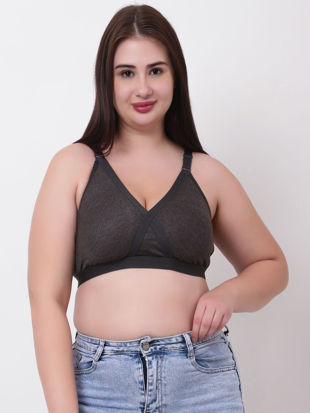 Narsingha Dreams Solid Full Non Padded Cotton Casual Everyday Bra