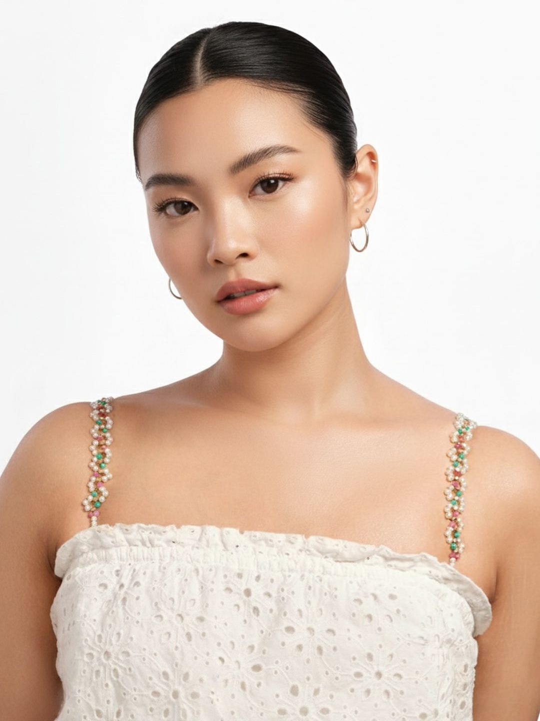 FIMBUL Women Iridescent Bead and Detachable Bra Straps and Extenders