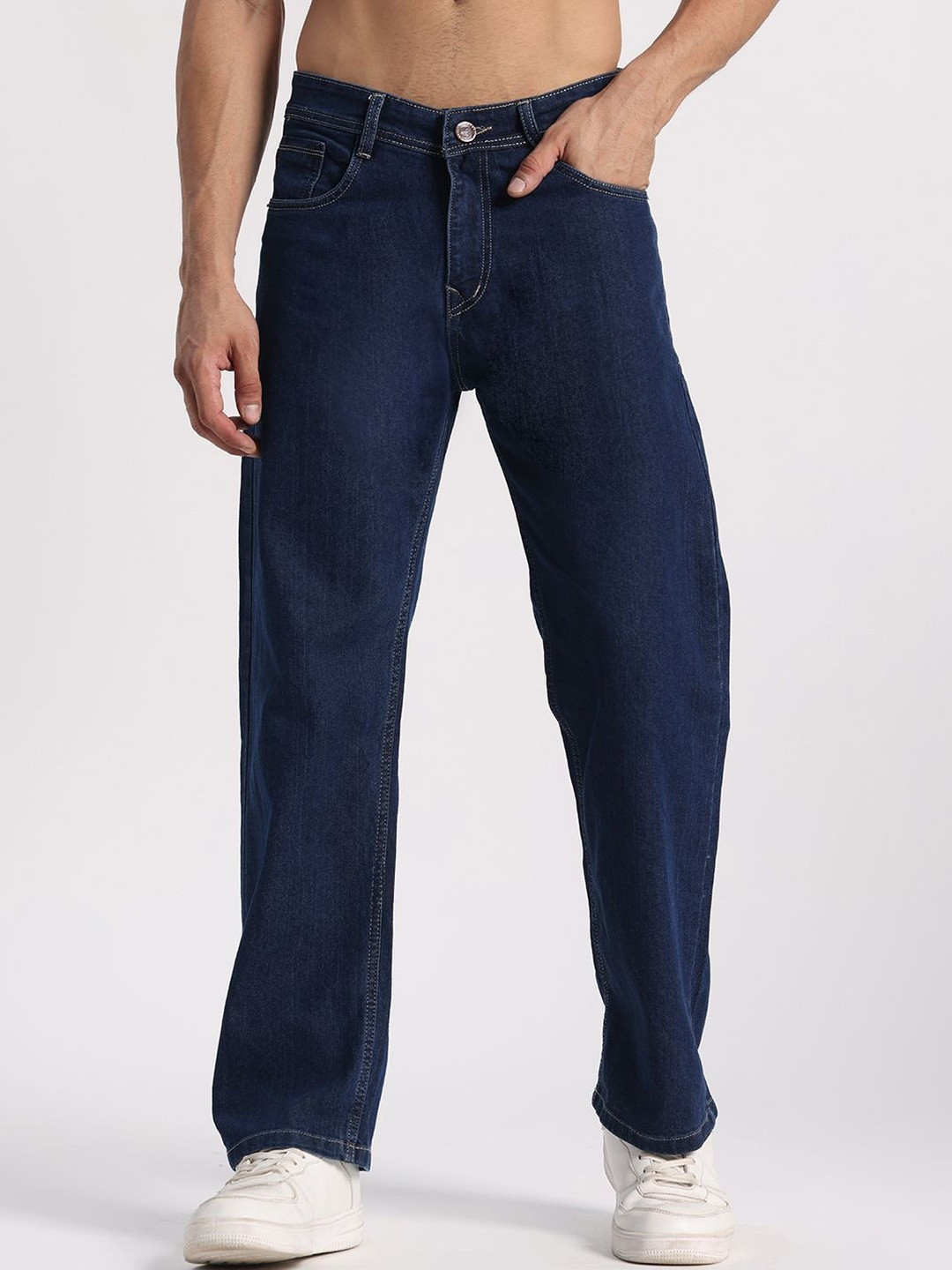 COY Men Comfort Relaxed Fit Mid-Rise Stretchable Jeans