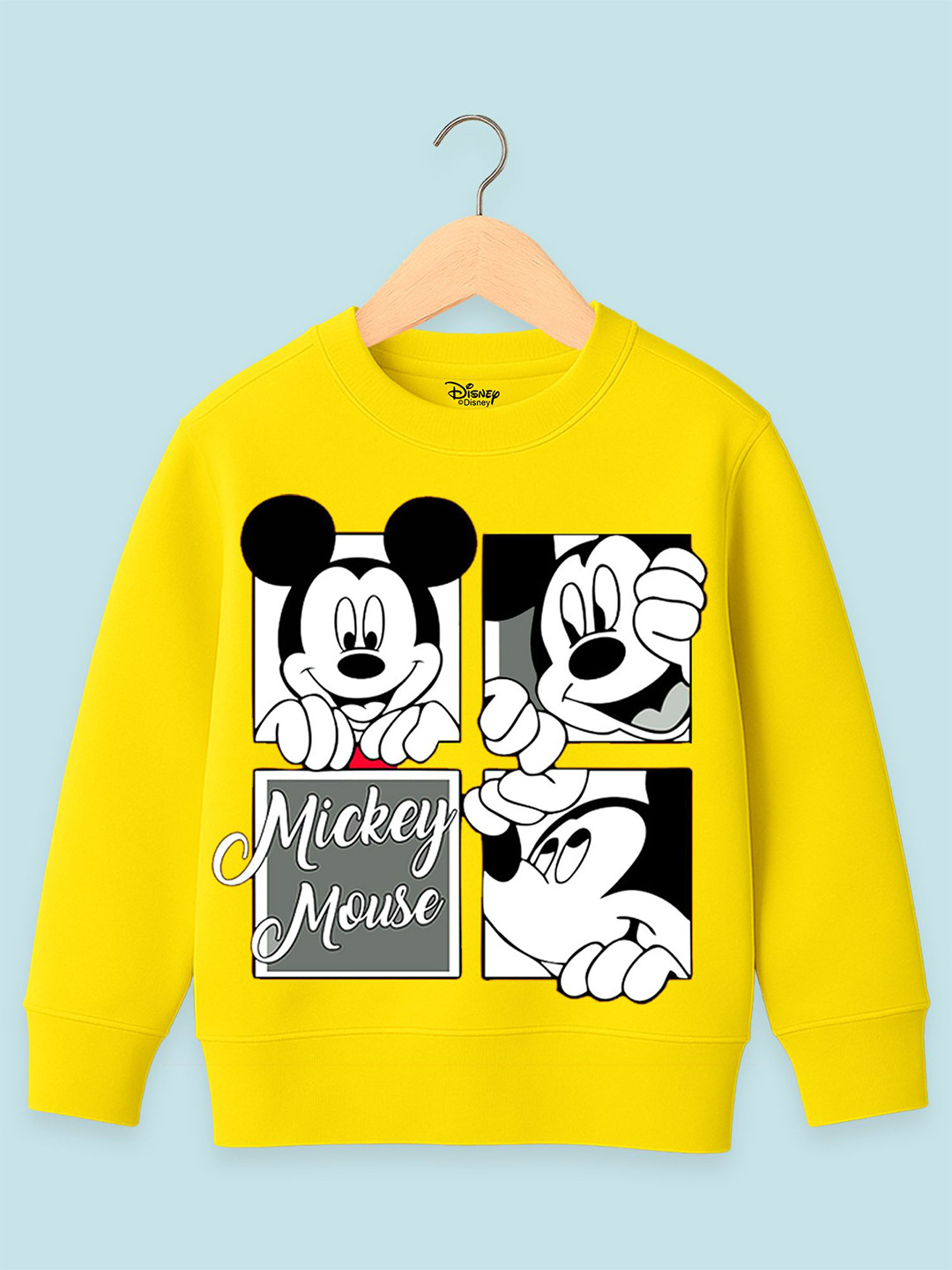 YK Disney Boys Graphic Printed Straight Pullover Sweatshirt