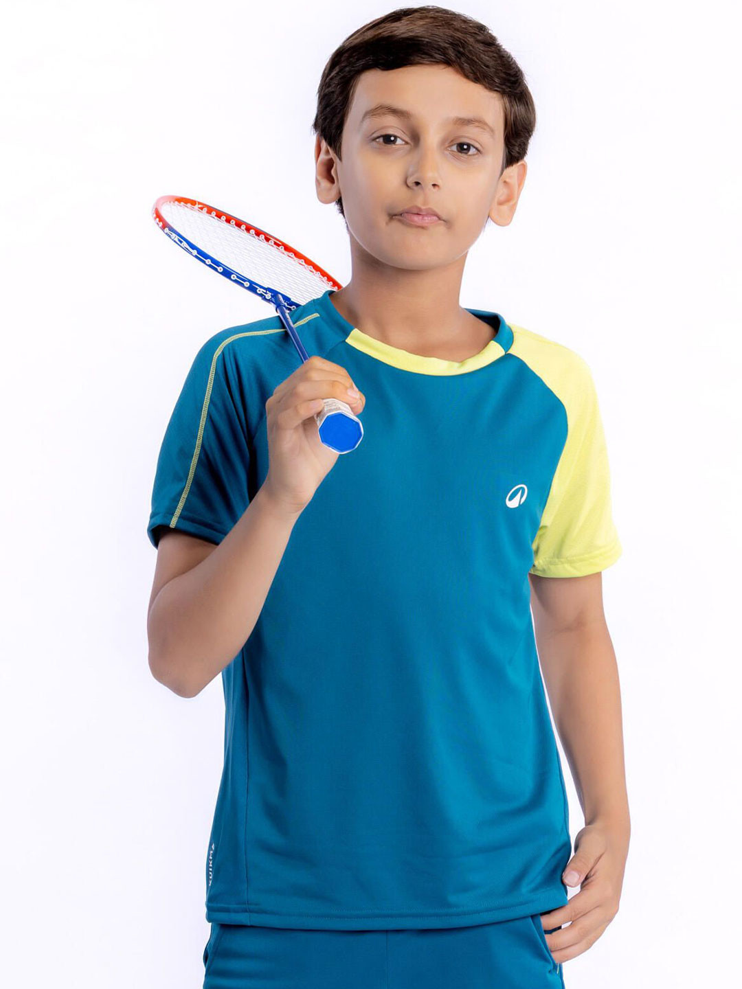 Decathlon Boys Color-Blocked Badminton T-Shirt