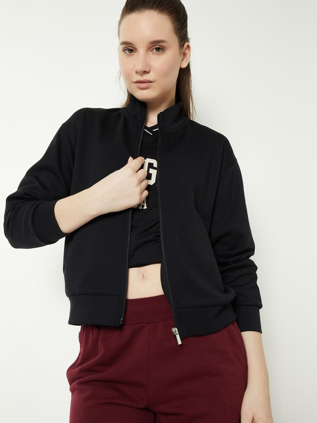 max Lightweight Stand Collar Sporty Jacket