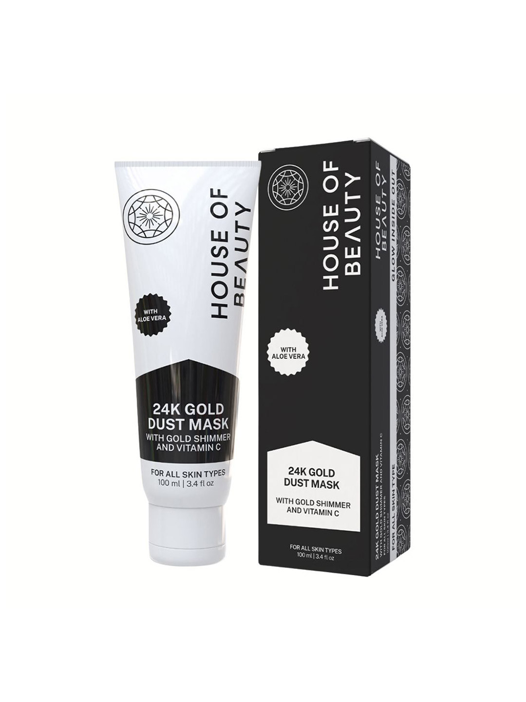 House of Beauty 24K Gold Dust Face Mask With Gold Shimmer & Vitamin C 100ml