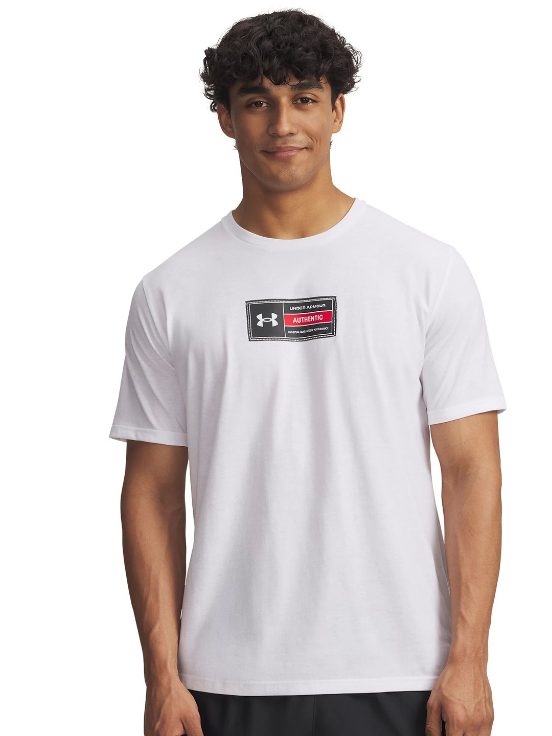 UNDER ARMOUR Printed Woven Label Short Sleeves T-shirt