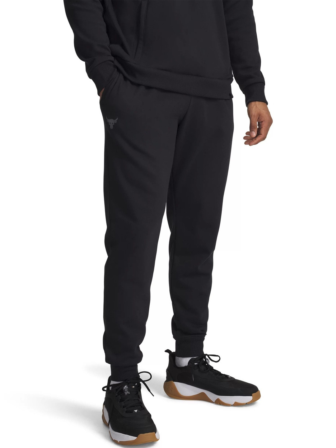 UNDER ARMOUR Project Rock Men Relaxed-Fit Slip-On Rival Joggers