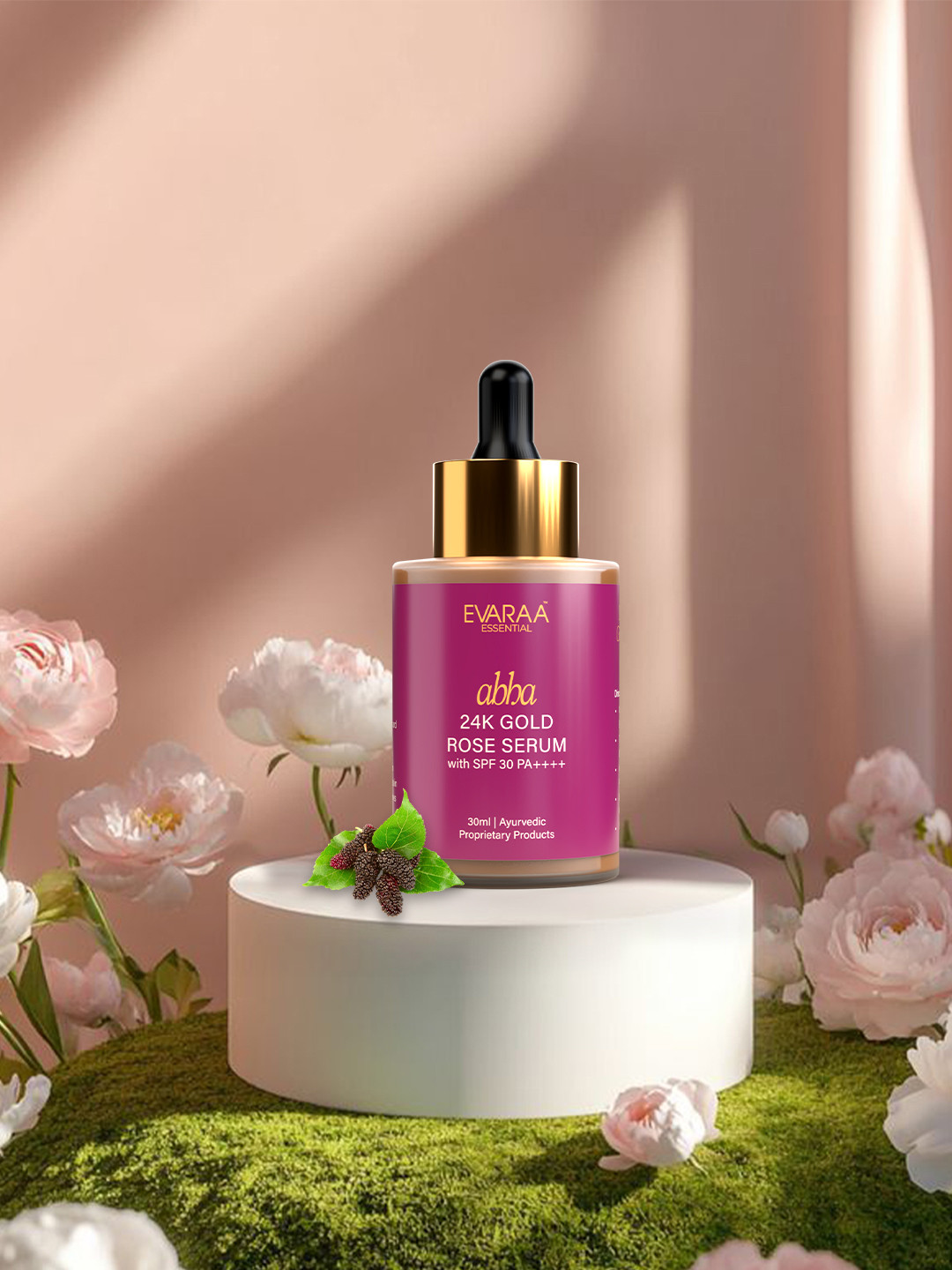 EVARAA ESSENTIAL 24k Gold Rose Serum With Chamomile 30 ml