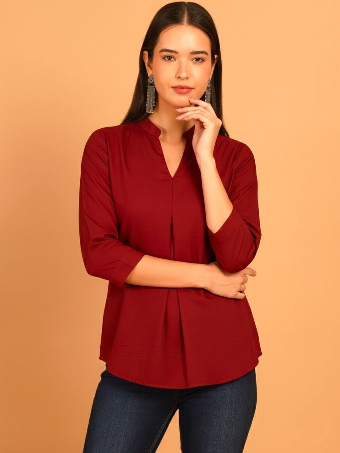 Ruvii Mandarin Collar Top