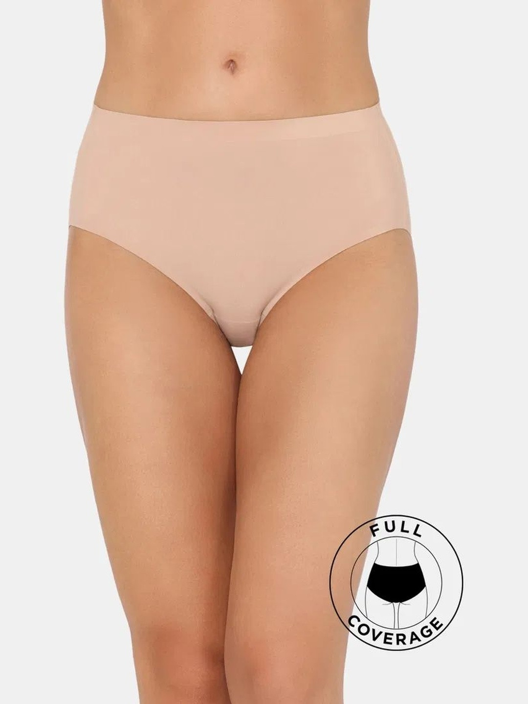 Zivame Mid Rise Full Coverage Inner Elastic Hipster Brief