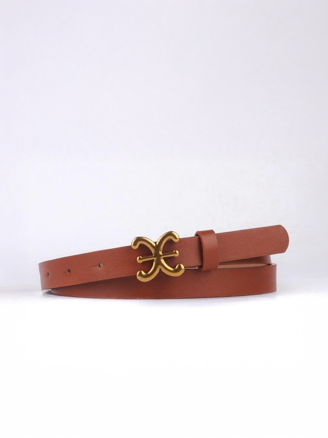 HAPANI FASHION Women Leather Belt with a Interlock Closure