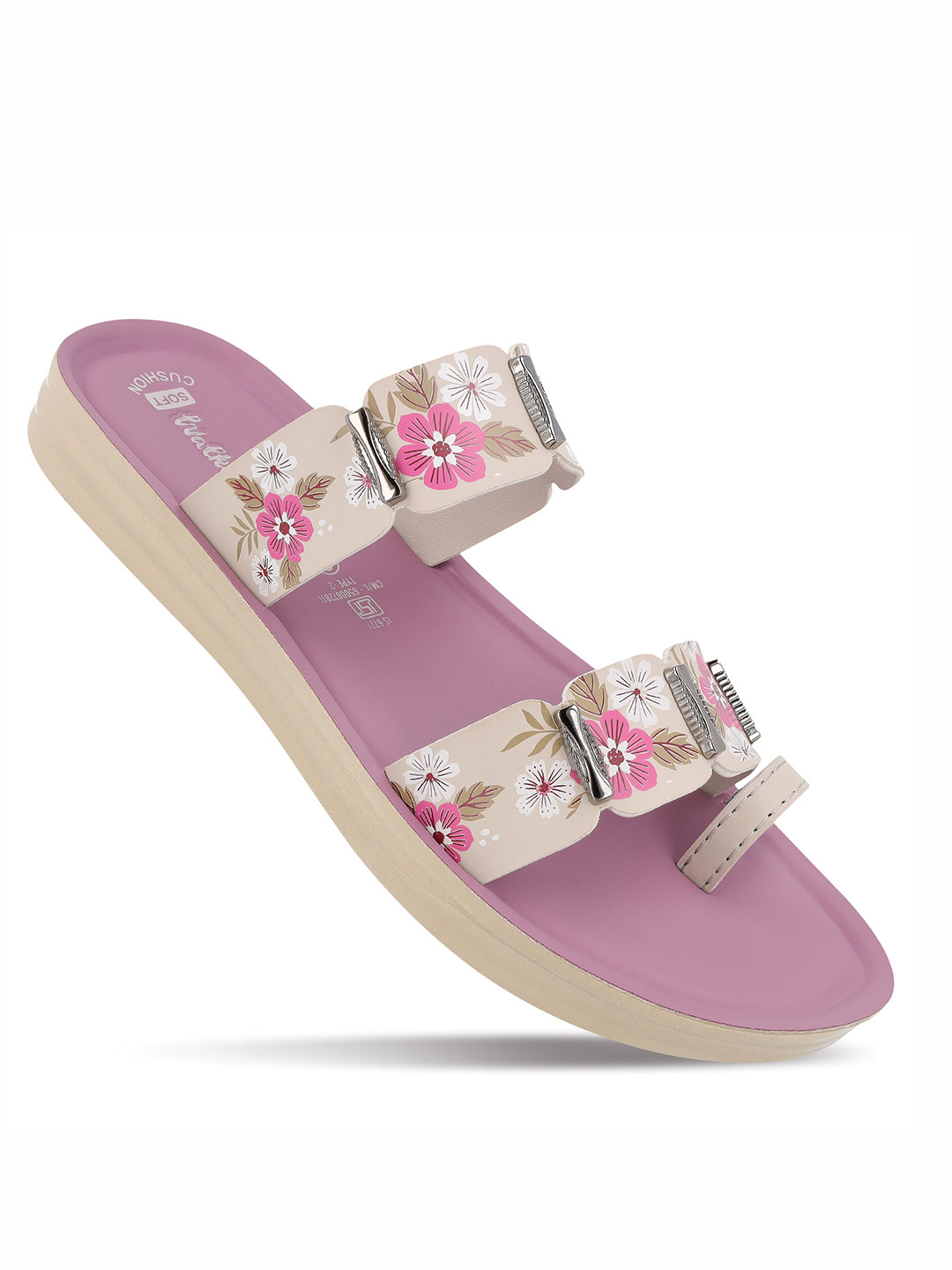 Walkaroo Women Floral Printed Comfort Sandals