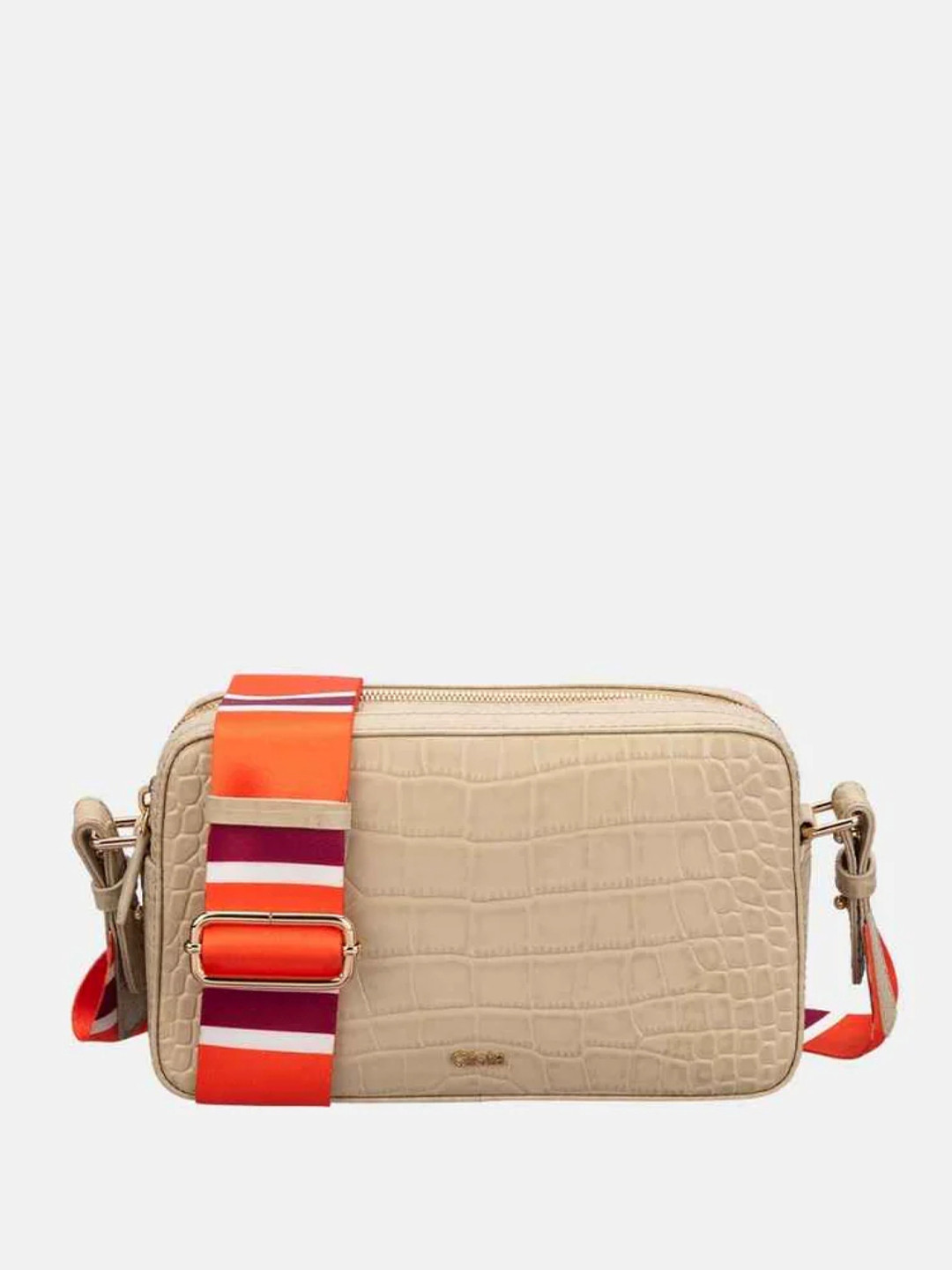 GIOIA Textured Leather Structured Sling Bag