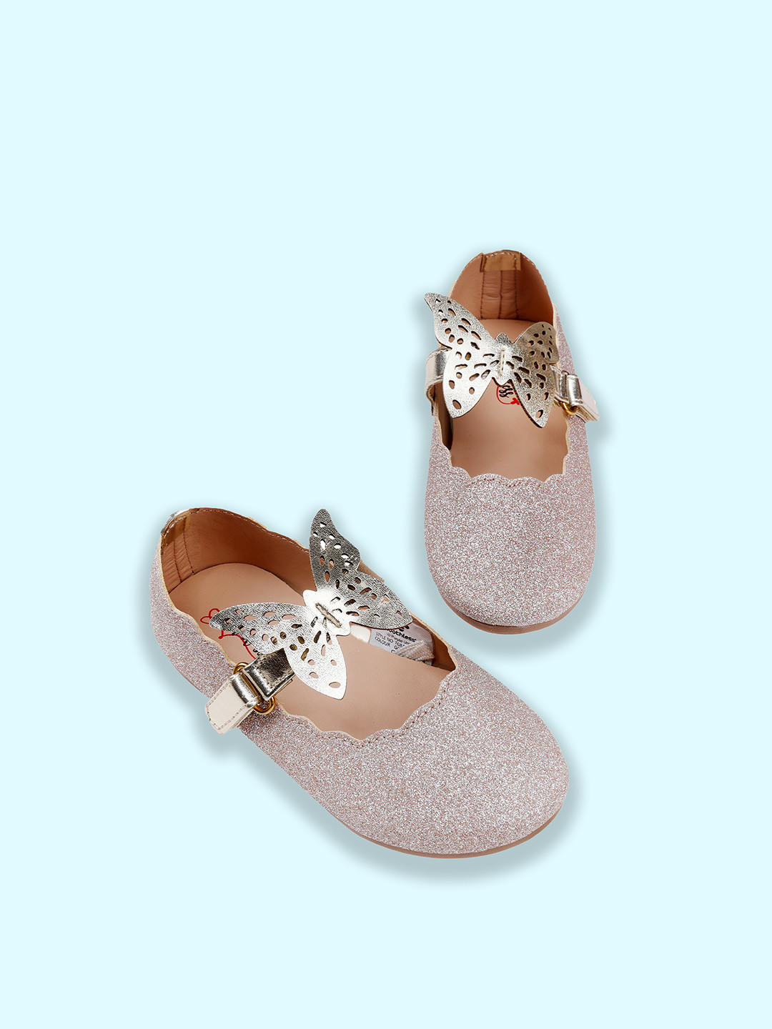 toothless Girls Butterfly Embellished Mary Jane