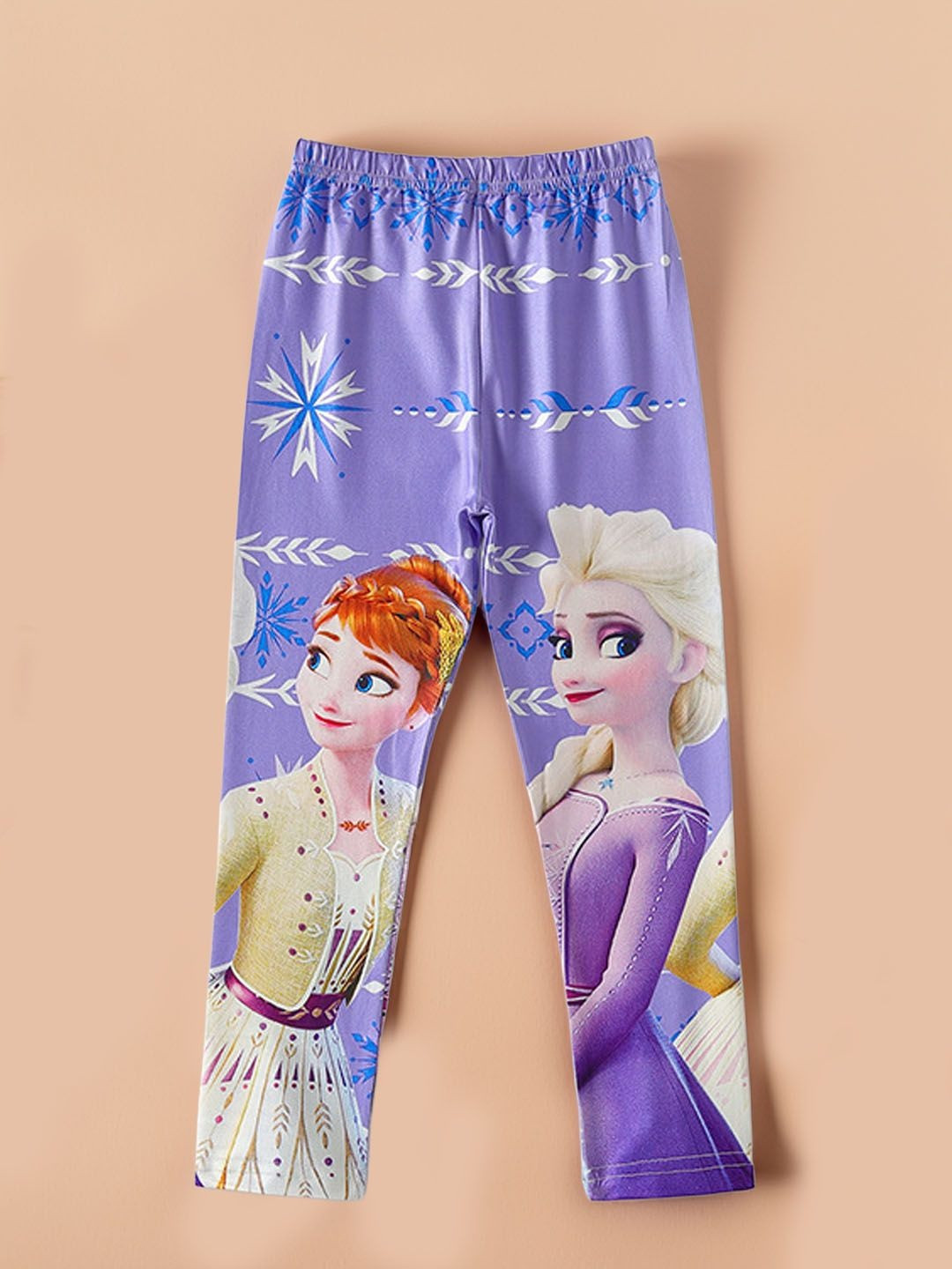 Xsole Girls Graphic Printed Regular Fit Mid-Rise Parallel Trousers