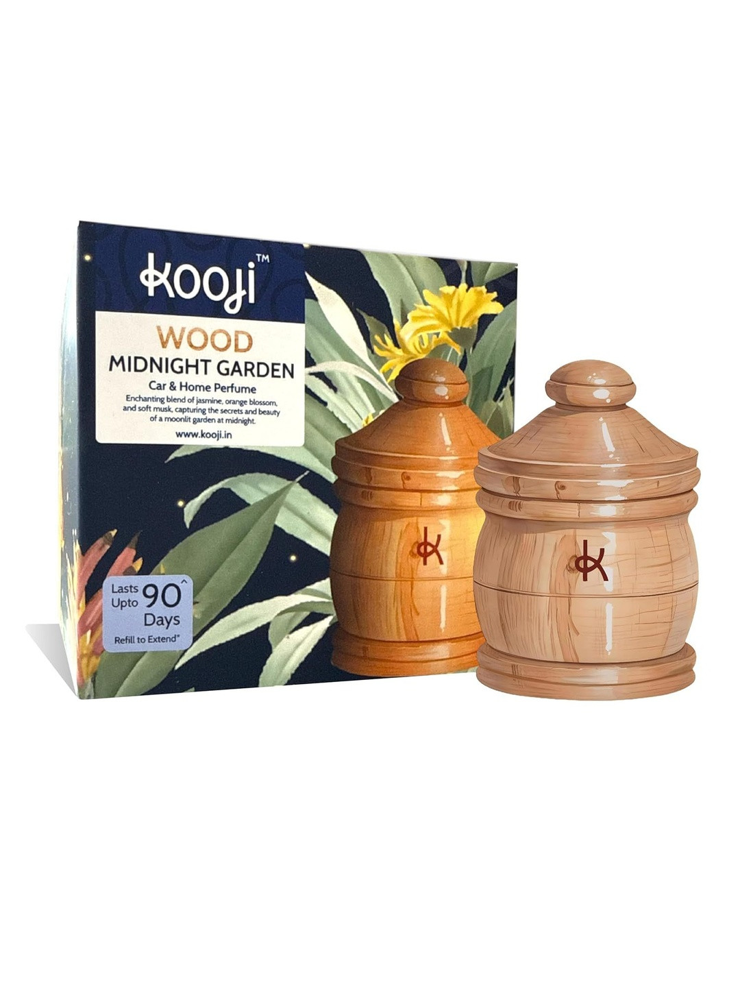 Kooji Black Wood Midnight Garden Car & Home Air Freshener