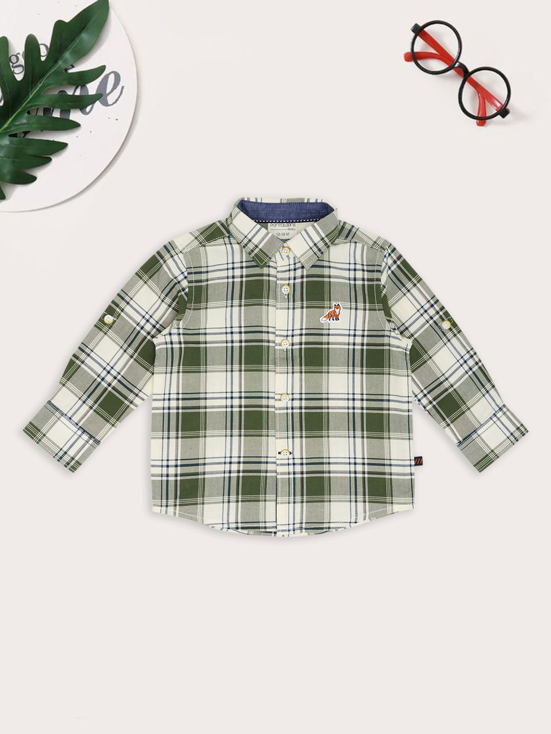 Pantaloons Baby Boys Checked Casual Shirt