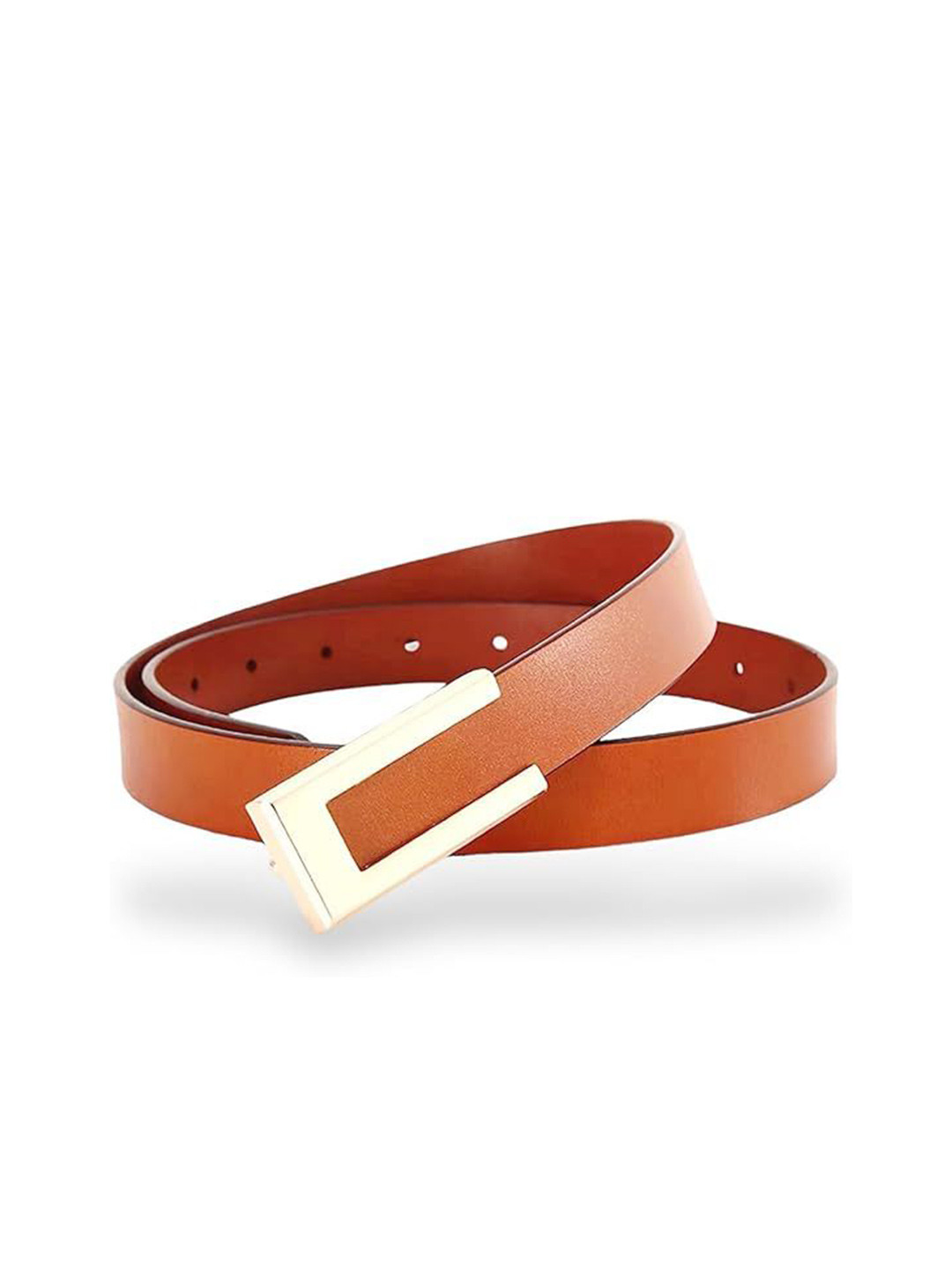 HAPANI FASHION Women Leather Belt With Closure Slider Buckle